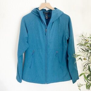 Kirkland Hooded Fleece Lined Jacket Dark Teal Small